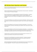 RID Written Exam Question and Answer 