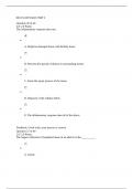 BIO 251 UNIT EXAM 2 PT 2 Questions & Answers. Complete Solutions Guide. All 100% Correct