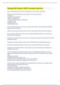 Nursing 201 Exam 1 &lpar;100&percnt; accurate answers&rpar;