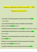 Arkansas Esthetician Written Exam 2023 Questions and Answers &lpar;Verified 330 Questions by Expert&rpar;
