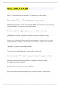 MAC AMCA EXAM&vert; Questions With 100&percnt; Correct Answers &vert; Verified