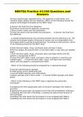 NBSTSA Practice &num;1&sol;150 Questions and Answers
