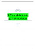 3 P’s update exam guaranteed pass