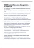 DSST Human Resource Management Study Guide&period;