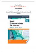 Test Bank For Basic Pharmacology for Nurses  19th Edition By Michelle Willihnganz, Samuel L Gurevitz, Bruce D. Clayton | Chapter 1 – 48, Latest Edition|