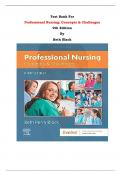 Test Bank For Professional Nursing: Concepts & Challenges  9th Edition By Beth Black | Chapter 1 – 16, Latest Edition|