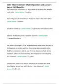 CCHT PRACTICE EXAM DAVITA Questions and Answers Latest 2023 Rated A&plus;