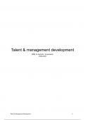 Samenvatting -  Talent And Management Development