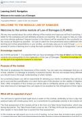 LPL4802 &ndash; LAW OF DAMAGES