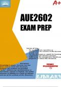 AUE2602 Exam PREP 2023
