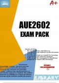 AUE2602 Exam Pack 2023