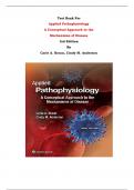 Test Bank For Applied Pathophysiology  A Conceptual Approach to the  Mechanisms of Disease  3rd Edition By  Carie A. Braun, Cindy M. Anderson | Chapter 1 – 18, Latest Edition|