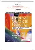 Test Bank For Medical-Surgical Nursing  Concepts for Interprofessional Collaborative Care  9th Edition By Donna D. Ignatavicius, M. Linda Workman, Cherie Rebar | Chapter 1 – 74, Latest Edition|