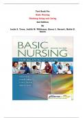 Test Bank For Basic Nursing  Thinking Doing and Caring  2nd Edition By Leslie S. Treas, Judith M. Wilkinson, Karen L. Barnett, Mable H. Smith| Chapter 1 – 46, Latest Edition|