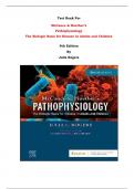 Test Bank For McCance & Huether’s Pathophysiology The Biologic Basis for Disease in Adults and Children  9th Edition By Julia Rogers | Chapter 1 – 50, Latest Edition|