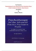 Test Bank For Psychotherapy for the Advanced Practice Psychiatric Nurse A How-To Guide for Evidence- Based Practice 2nd Edition By Kathleen Wheeler | Chapter 1 – 20, Latest Edition|