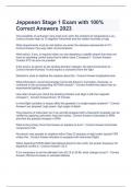 Jeppesen Stage 1 Exam with 100% Correct Answers 2023