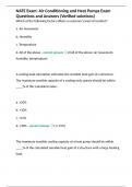NATE Exam&colon; Air Condition Package 2023-2024