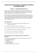 Solution Manual for Fundamentals of Human Resource Management 7th Edition Noe  &sol; All Chapters 1 - 16 &sol; Full Complete 2023