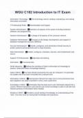WGU C182 Introduction to IT Exam