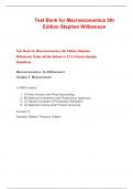 Test Bank for Macroeconomics 5th Edition Stephen Williamson
