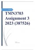 TMN3703 Assignment 3 2023