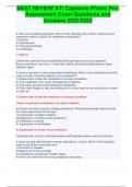 BEST REVEIW ATI Capstone Pharm PreAssessment Exam Questions and  Answers 2022&sol;2023
