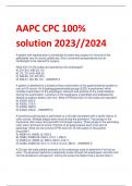 AAPC CPC 100% solution 2023//2024