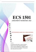 Ecs1501 Assignment 9 Semester 1 2023 ( Distinction )