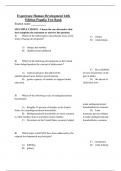 Complete Test Bank Experience Human Development 14th Edition Papalia Questions & Answers with rationales (Chapter 1-19)