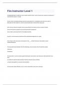 Fire Instructor Level 1  exam 2023 with 100&percnt; correct answers