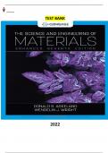 Exam (elaborations) Science and Engineering of Materials  The Science and Engineering of Materials, SI Edition