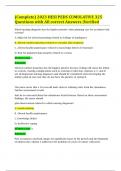 &lpar;Complete&rpar; 2023 HESI Pediatrics&vert; HESI PEDS CUMULATIVE 325 Questions with All correct Answers &vert;Verified