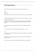 Fire Instructor I exam 2023 with 100&percnt; correct answers