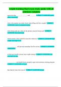 weight training final exam study guide with all solutions complete