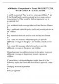 A&period;D Banker Comprehensive Exam&vert; 500 QUESTIONS&vert; WITH COMPLETE SOLUTIONS