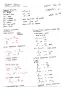 Organic chem cheat sheet with all rnx