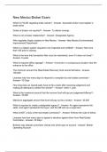 New Mexico Broker Exam