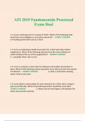 ATI 2019 Fundamentals Proctored Exam final
