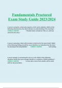 ATI RN Fundamentals Proctored Exam 2023/2024 