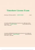Timeshare License Exam