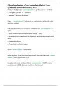 Clinical application of mechanical ventilation Exam  Update 2023&sol;2024