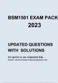 BSM1501 EXAM PACK 2023
