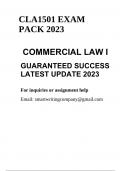CLA1501 EXAM PACK 2023