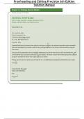 Solution Manual for Proofreading and Editing Precision 6th Edition &sol; All Chapters 1 - 14 &sol; Full Complete 2023