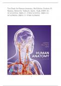 Test Bank for Human Anatomy, 9th Edition, Frederic H
