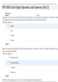 MN 568 Unit 6 Quiz &ndash; Question And Answers &lpar;Set 2&rpar;