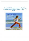 Essentials Of Human Anatomy & Physiology -11th Edition by Elaine N&period; Marieb &ndash; Test Bank