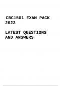 vCBC1501 EXAM PACK 2023 