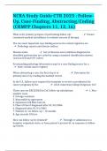NCRA Study Guide CTR 2023 : Follow-Up, Case-Finding, Abstracting/Coding (CRMPP Chapters 11, 12, 16)